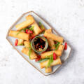 SPRING ROLLS WITH DIPPING SAUCE